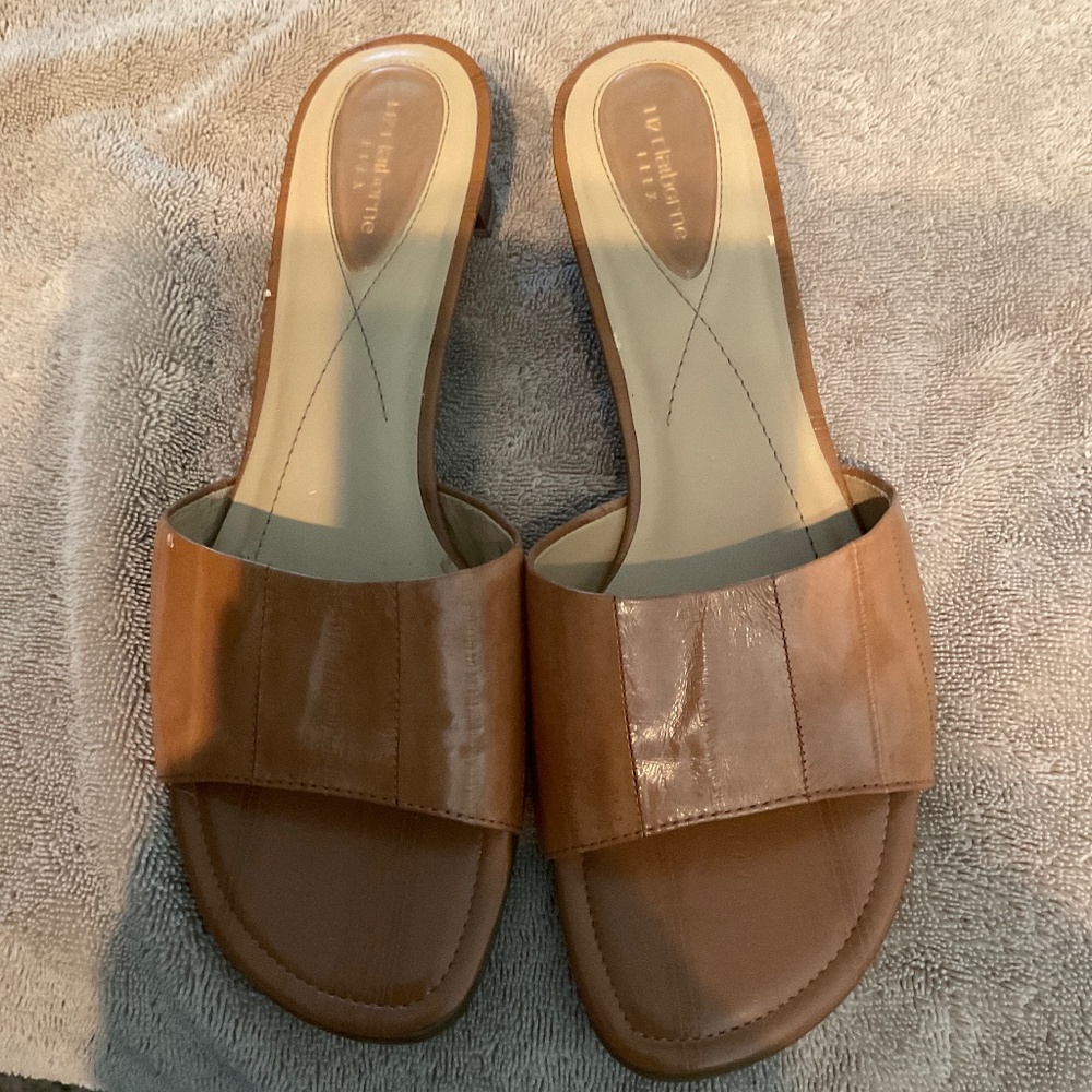 Liz Claiborne Flex Tan Leather slip-on Shoes